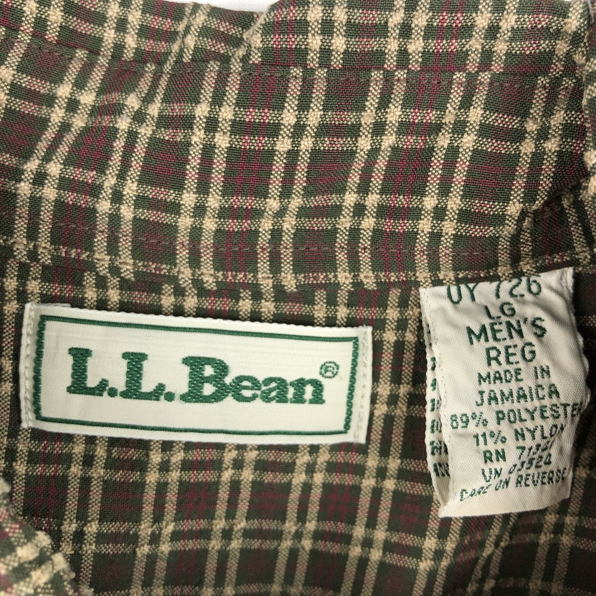 古着 ～90年代 エルエルビーン L.L.Bean チェック柄 シアサッカー 長袖