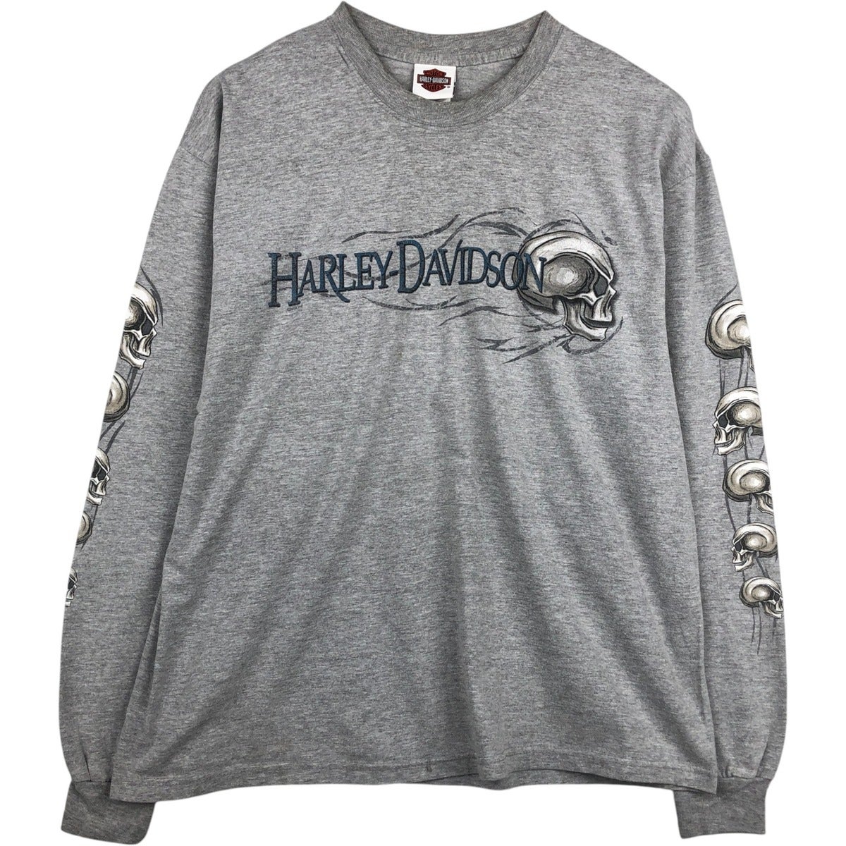 古着 00年代 ハーレーダビッドソン Harley-Davidson ドクロ柄 スカル柄
