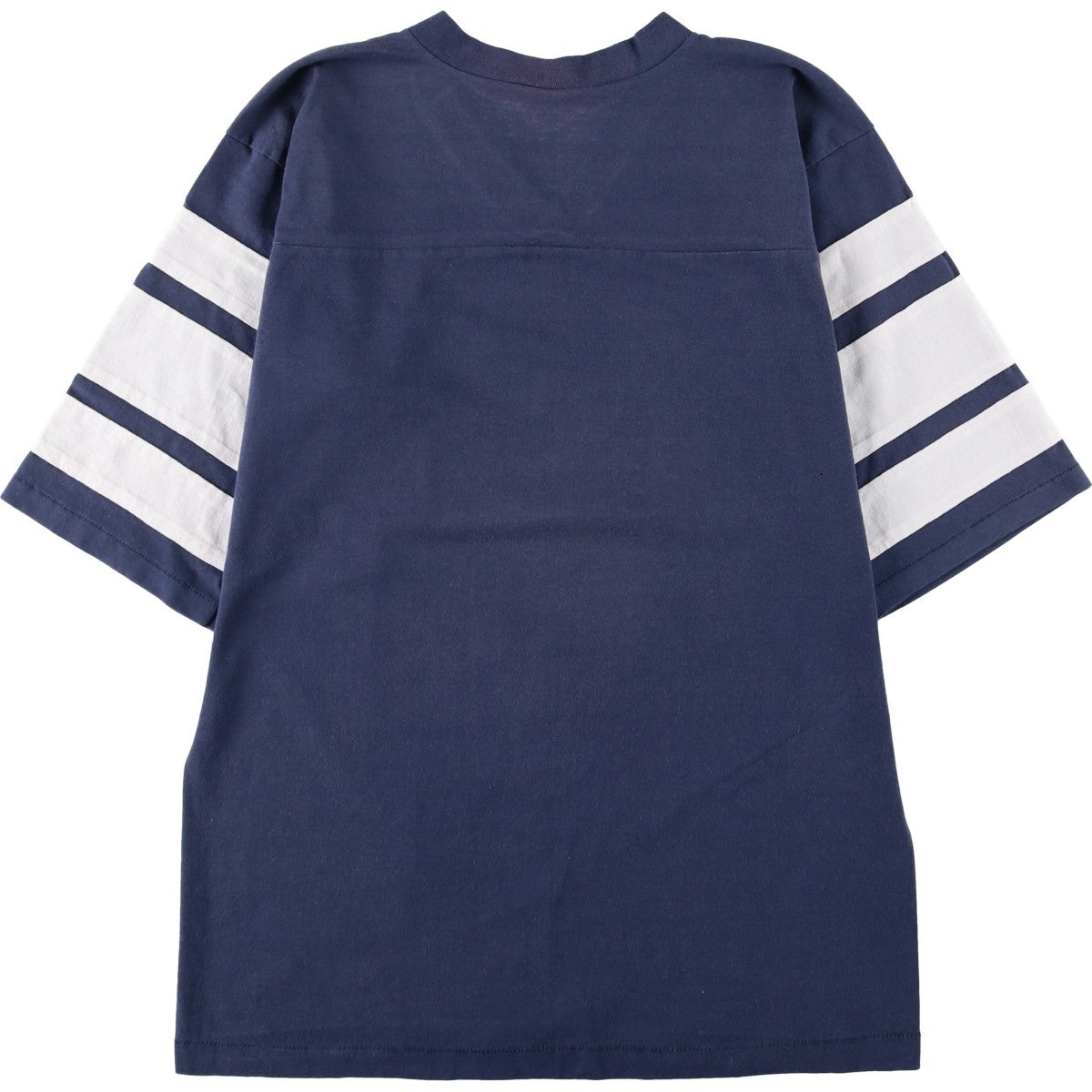 古着 90年代 TRENCH カレッジ Vネック フットボール七分袖Tシャツ USA