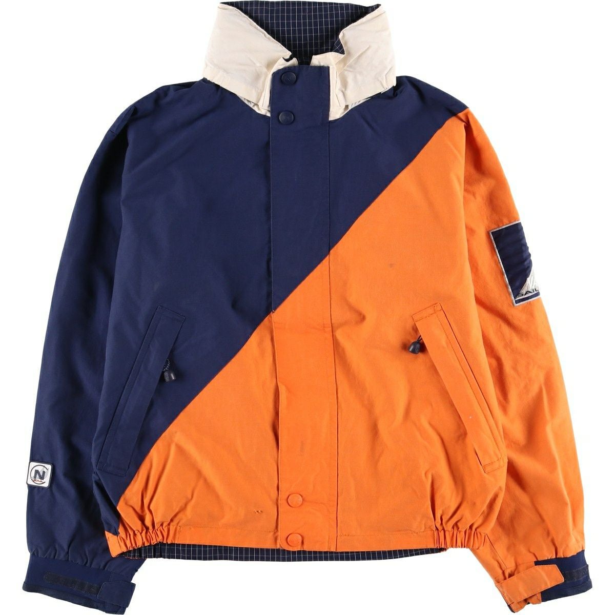 古着 90年代 ノーティカ NAUTICA チェック柄 NAUTECH ハーフジップ