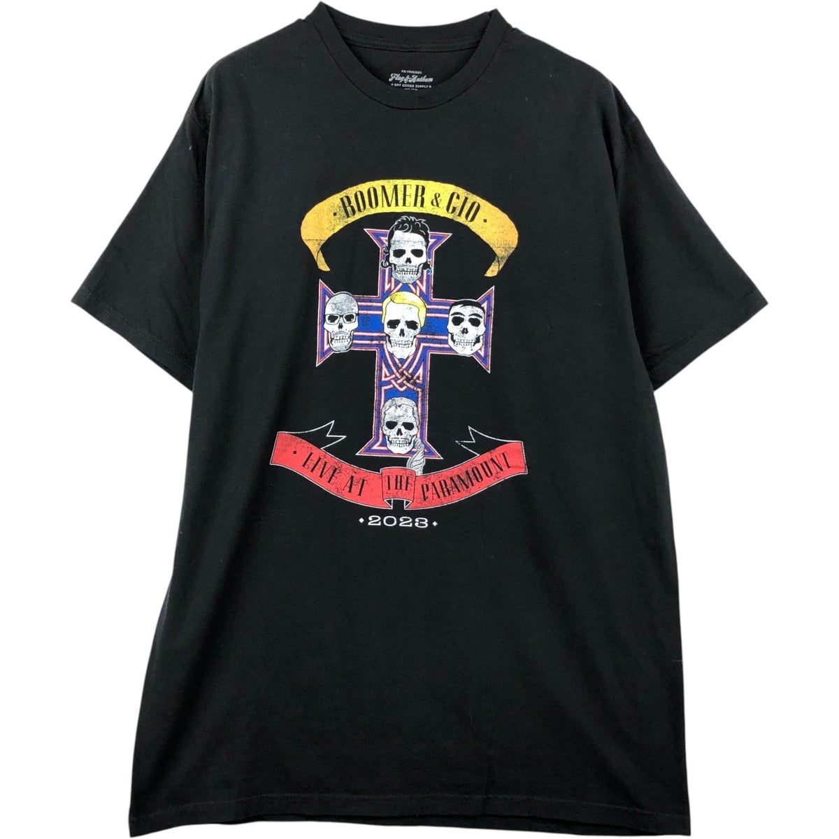 古着 ステューシー STUSSY ドクロ柄 スカル柄 サーフ スケートTシャツ