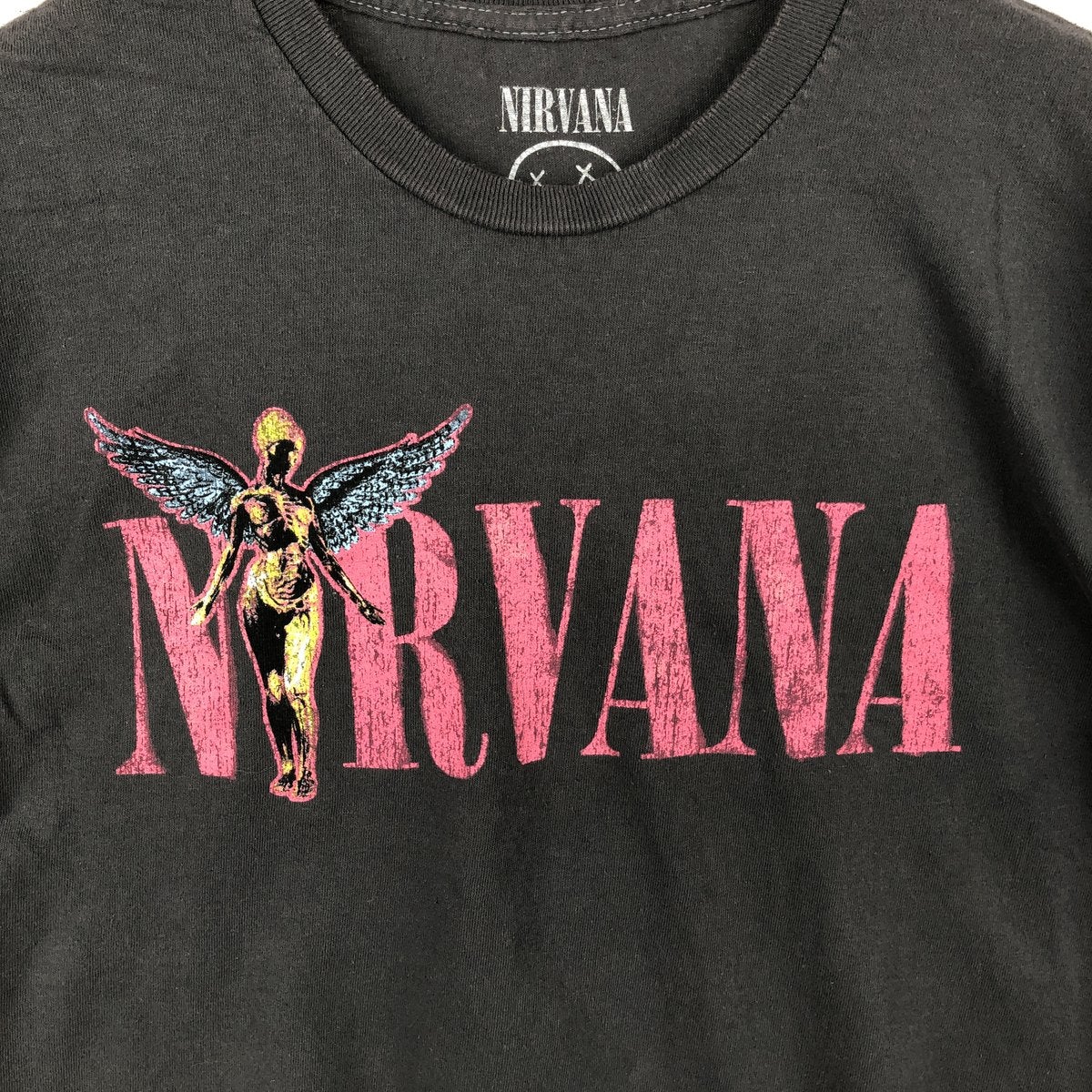 古着 NIRVANA ニルヴァーナ バンドTシャツ バンT レディースS相当 /eaa556555 古着 NIRVANA ニルヴァーナ バンドTシャツ バンT メンズS相当