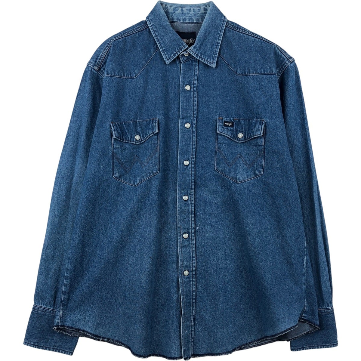 古着 80~90年代 ラングラー Wrangler 長袖 デニムウエスタンシャツ USA製 メンズXXL相当 ヴィンテージ/eaa659969 古着 80～90年代 ラングラー Wrangler 長袖 デニムウエスタンシャツ