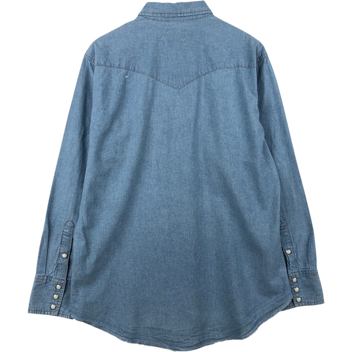 古着 90年代 ラングラー Wrangler 長袖 デニムウエスタンシャツ メンズ