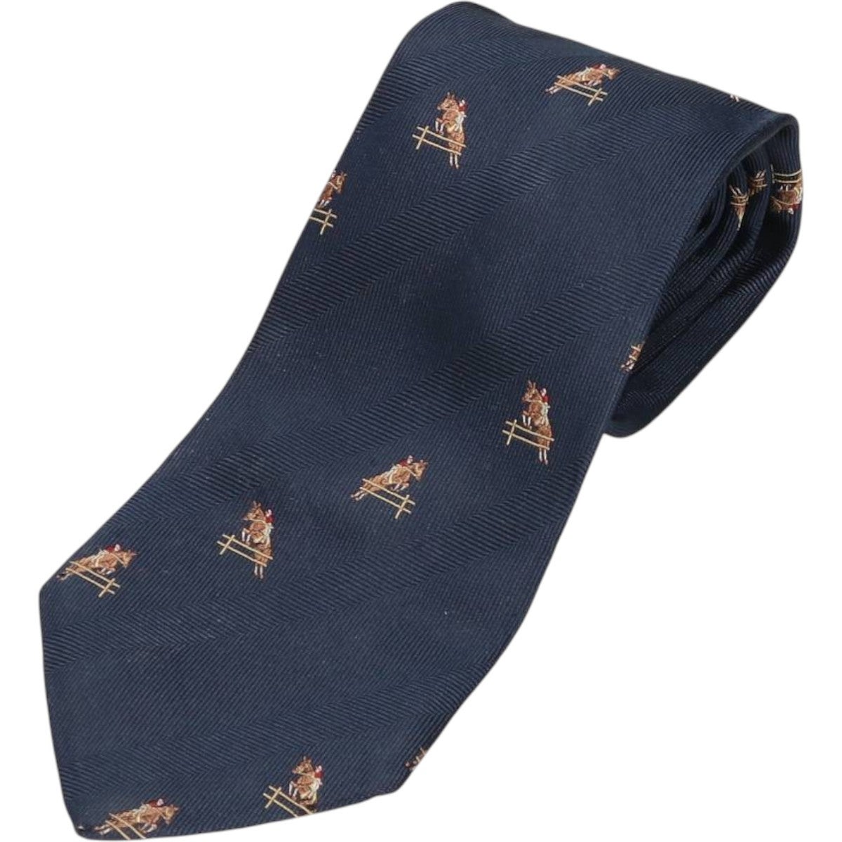 古着 ブルックスブラザーズ Brooks Brothers 346 総柄 馬柄 ネクタイ
