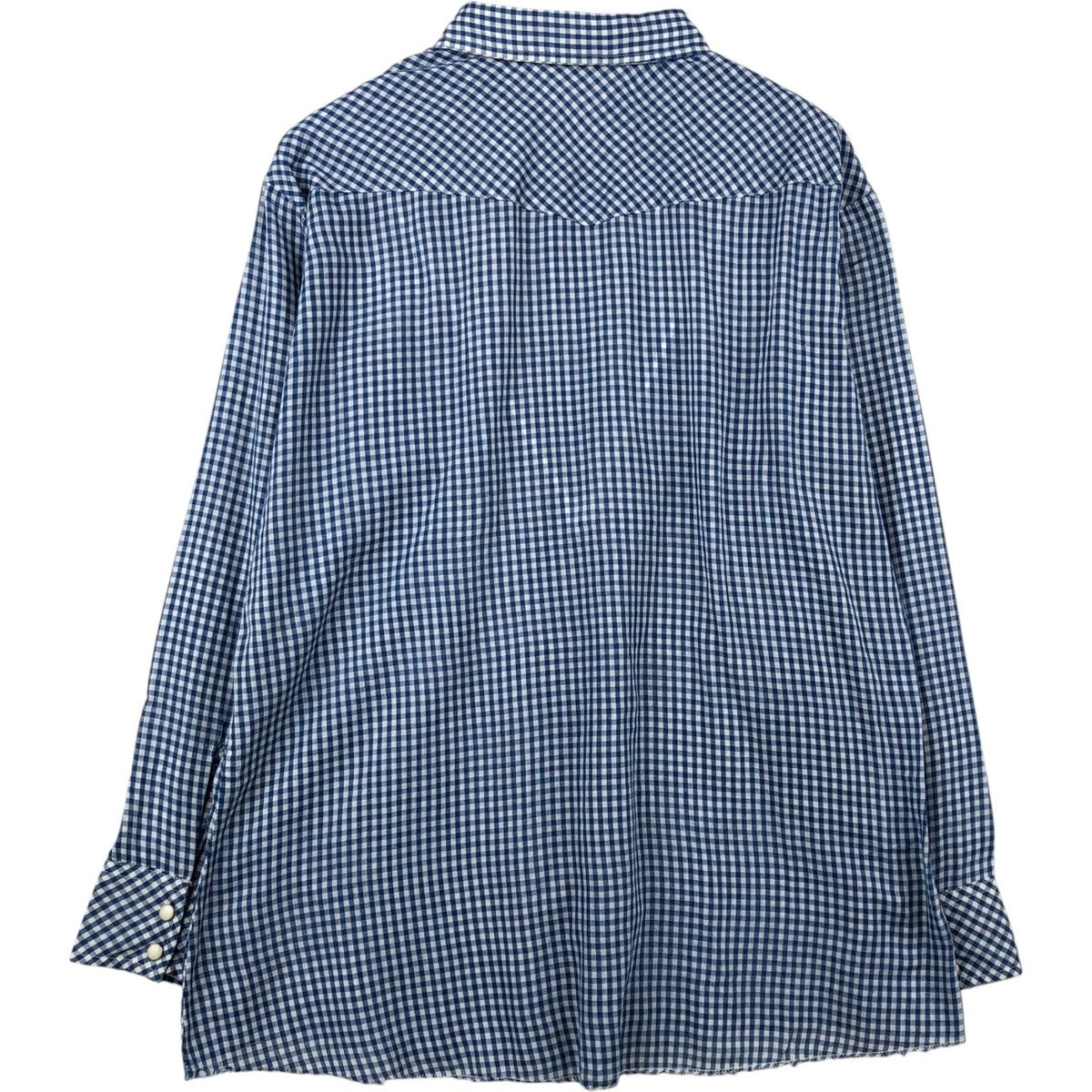 古着 ラングラー Wrangler チェック柄 ギンガムチェック 長袖