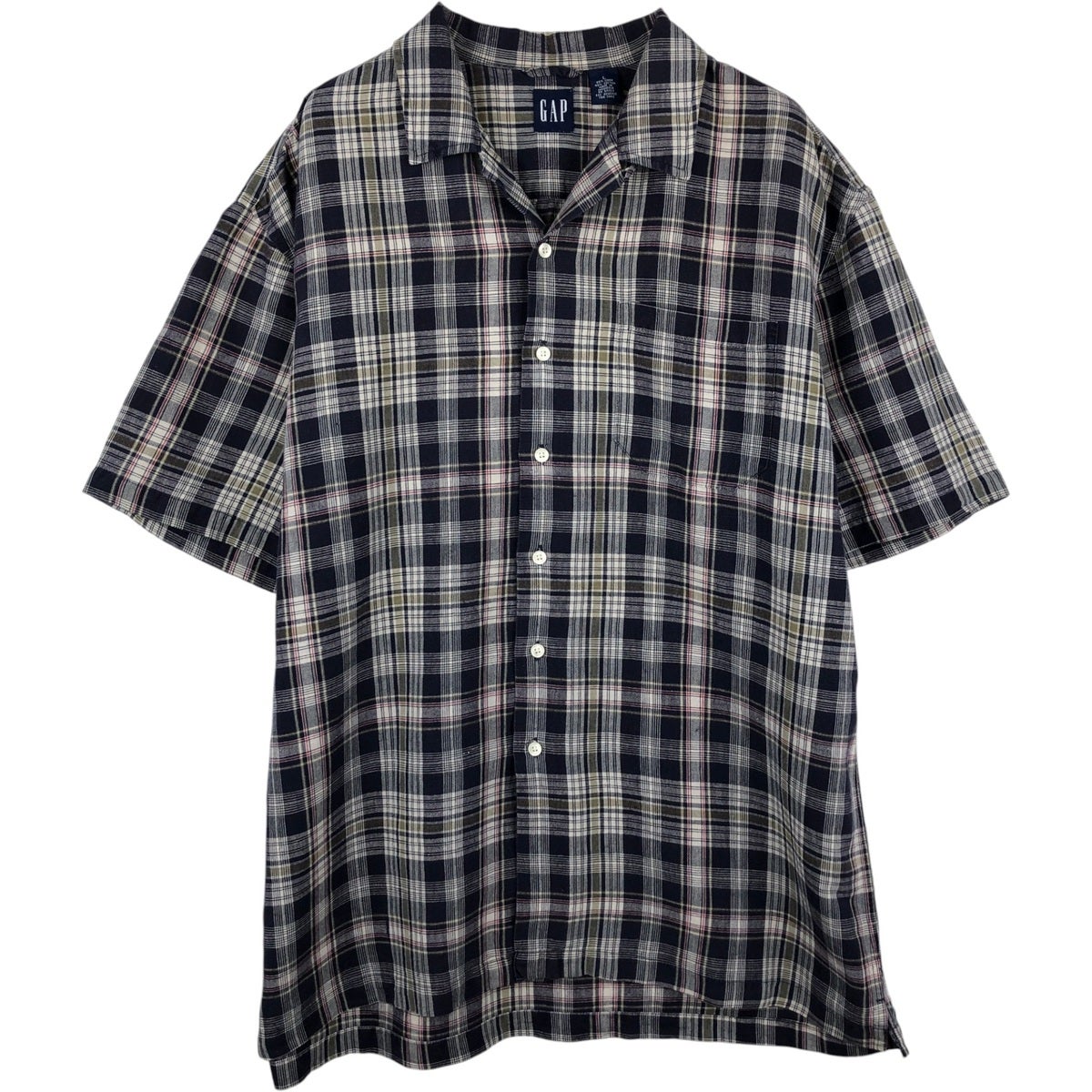 古着 90年代 ギャップ GAP オールドギャップ 総柄 オープンカラー