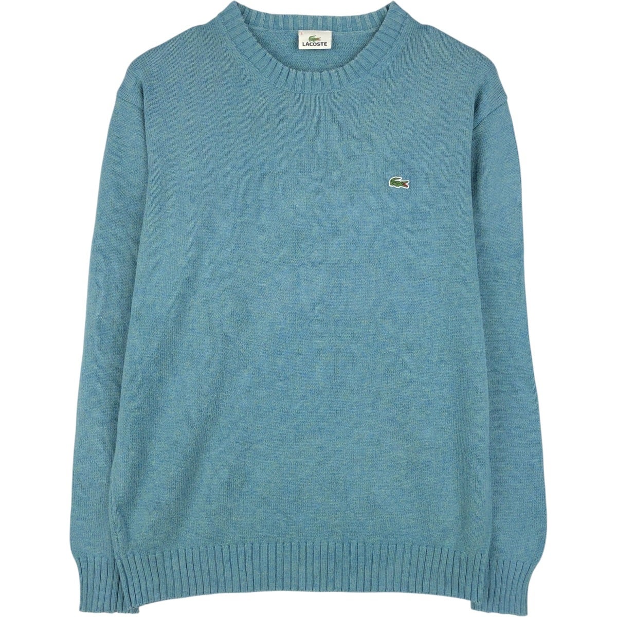 古着 ラコステ LACOSTE コットンニットハーフジップセーター 4 メンズM