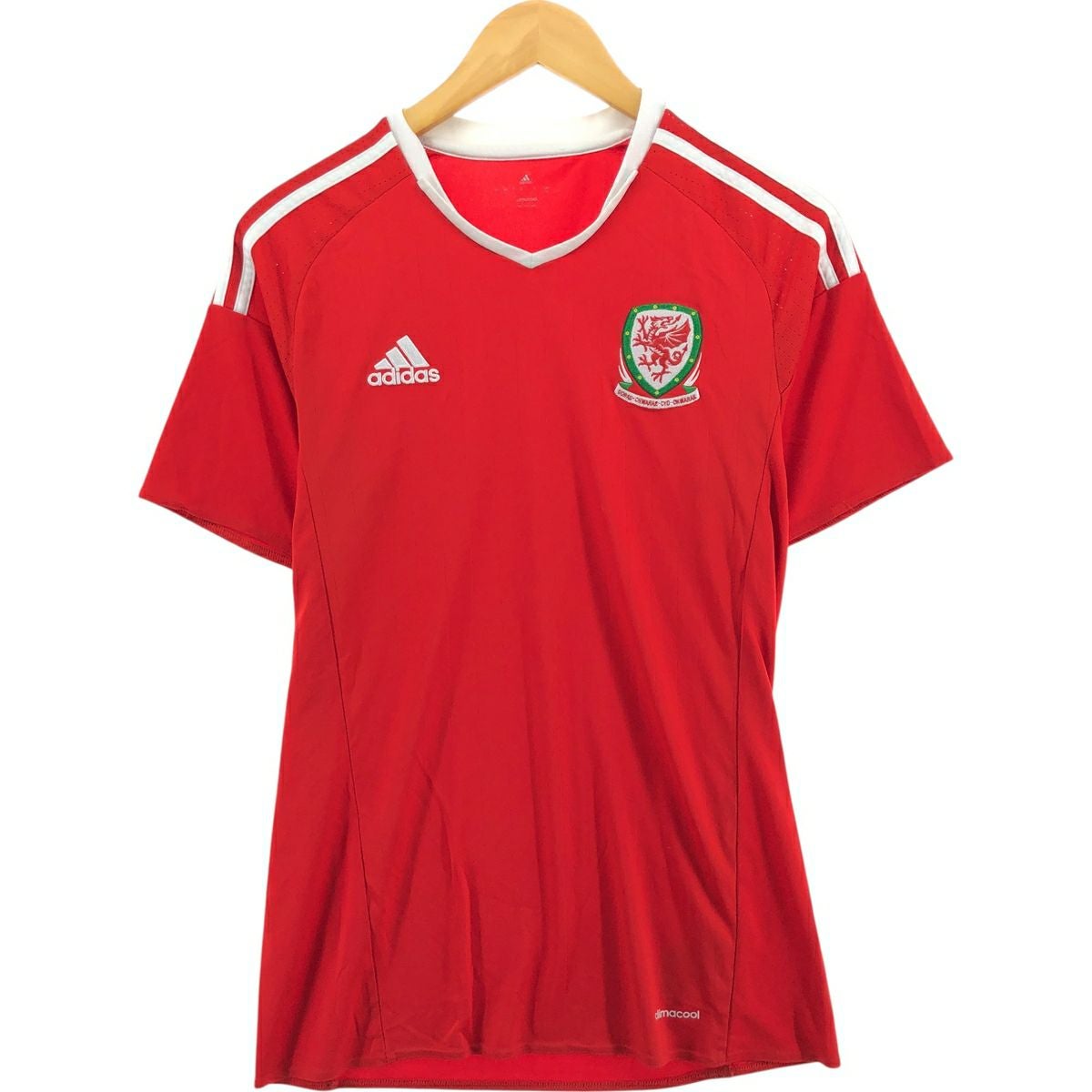 アーセナル　スミスロウ　フラム　サッカー　ユニフォーム　古着　ゲームシャツ 古着 アディダス adidas ウェールズ 代表 Vネック サッカー