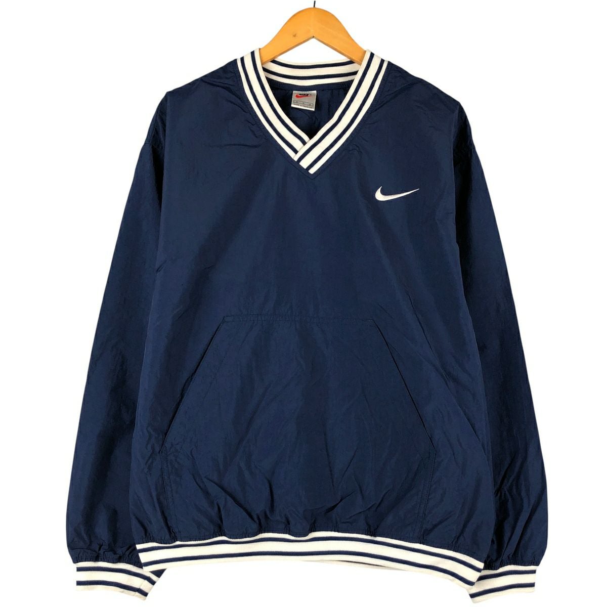 古着 90年代 ナイキ NIKE Vネック ナイロンプルオーバー メンズXXL相当