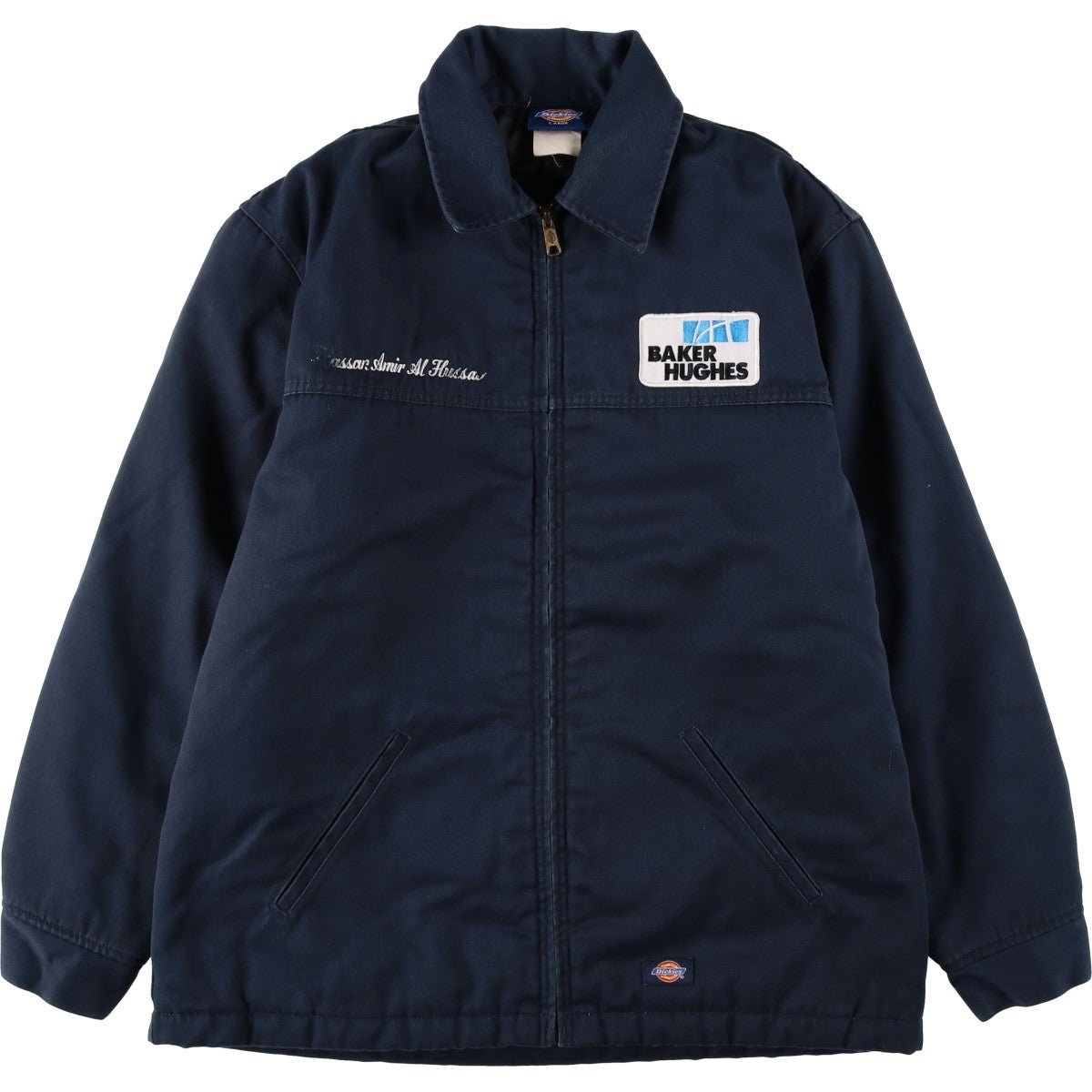古着 ディッキーズ Dickies 襟付き 中綿入り ワークブルゾン USA製