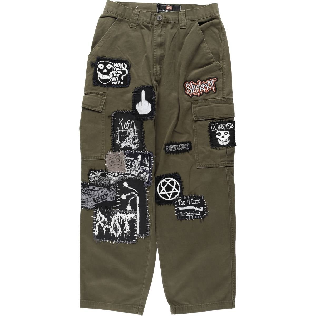 古着 エコーアンリミテッド ECKO UNLTD. ワッペンカスタム チノパンツ