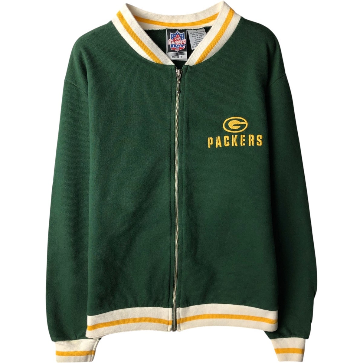 SPYDER アメリカ代表 スキーチーム スウェット 腕パッド入り 古着 緑XL 古着 MORETZ GAME DAY NFL GREEN BAY PACKERS グリーンベイパッカーズ