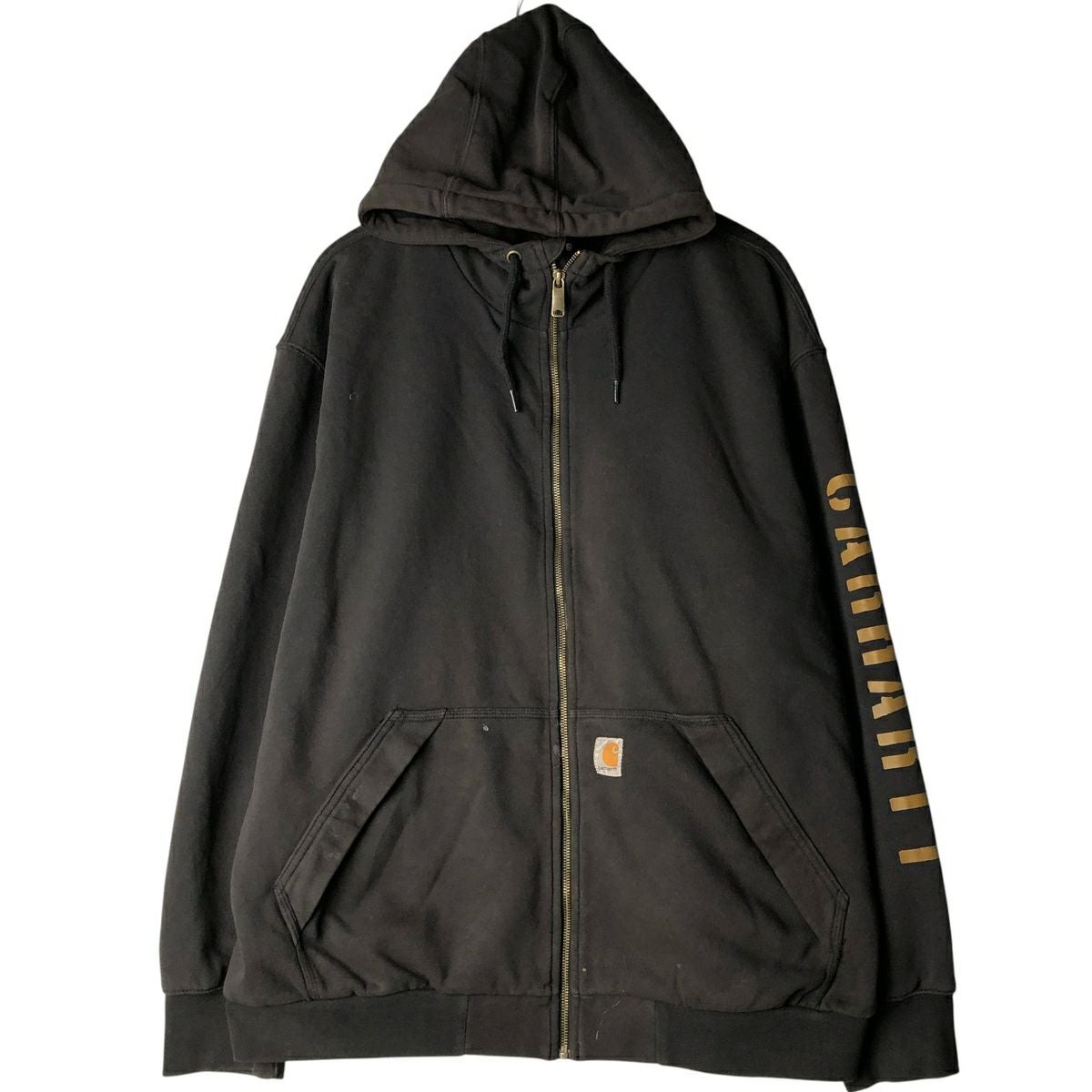 古着 カーハート Carhartt Loose Fit スウェットフルジップパーカー メンズXL相当/eaa596661 古着 カーハート Carhartt Loose Fit スウェットフルジップパーカー