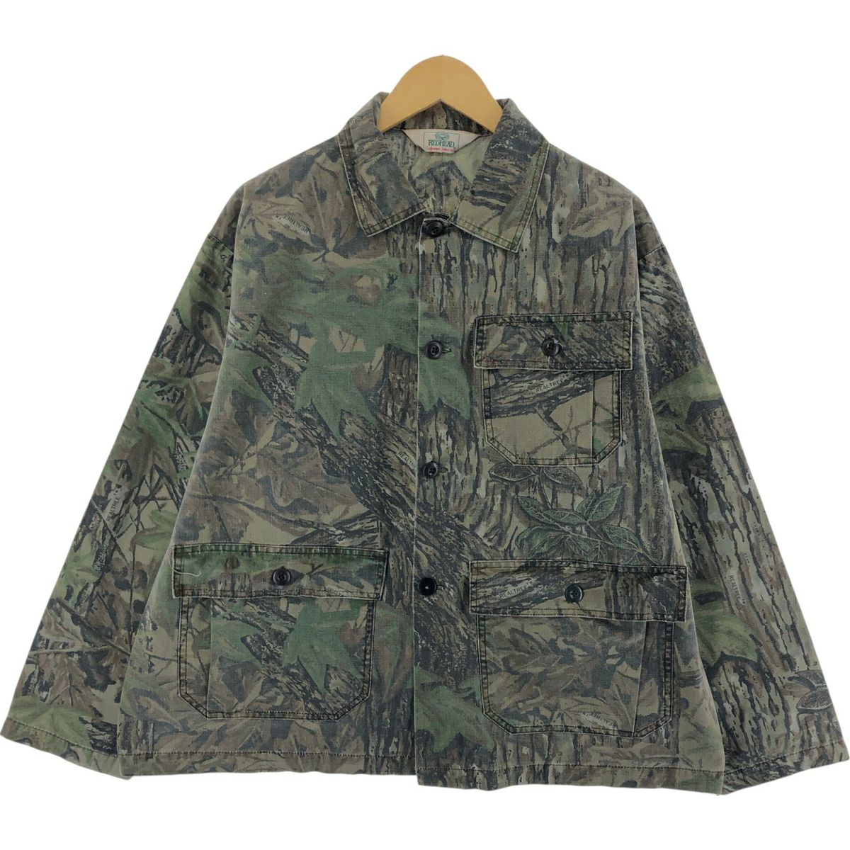 古着 80年代 レッドヘッド RED HEAD 迷彩柄 リアルツリーカモ リップス