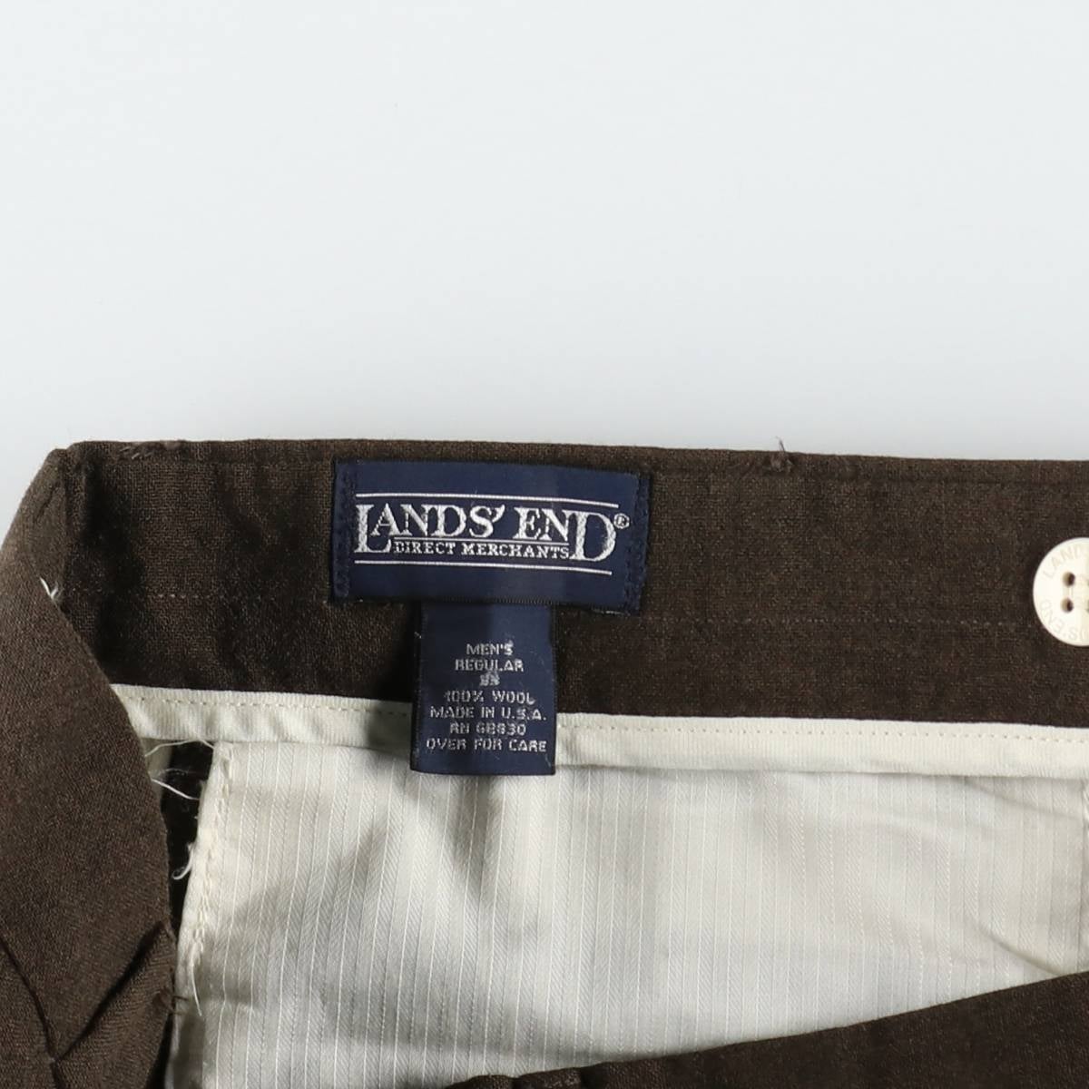 古着 80～90年代 ランズエンド LANDS END ウールパンツ スラックス USA