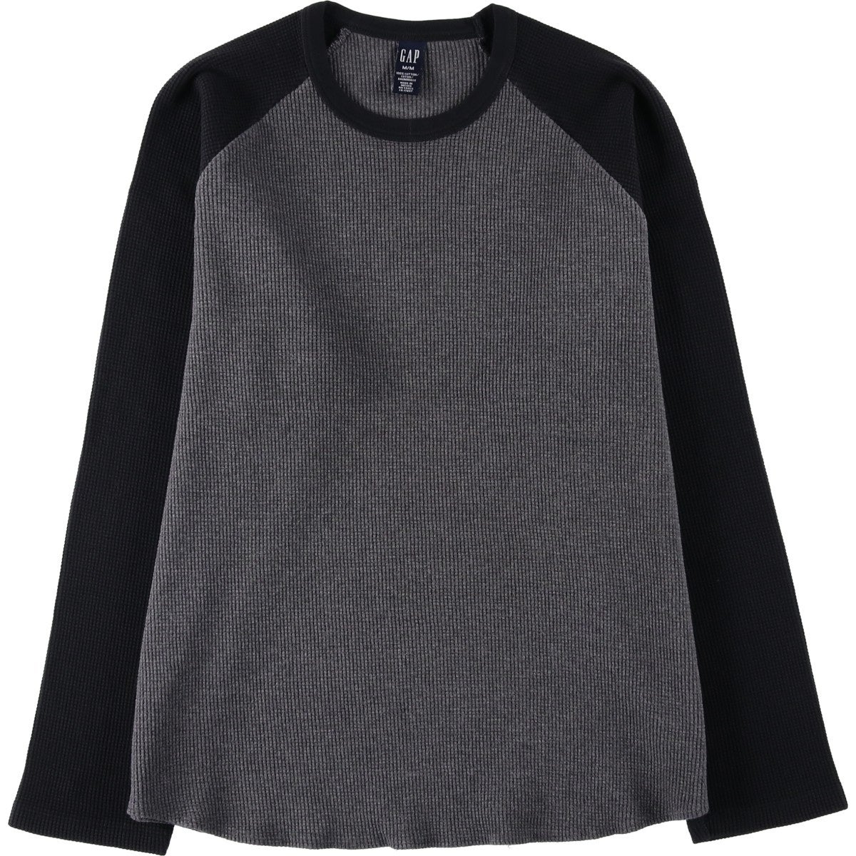 古着 00年代 ギャップ GAP サーマルロンT ワッフル メンズM相当