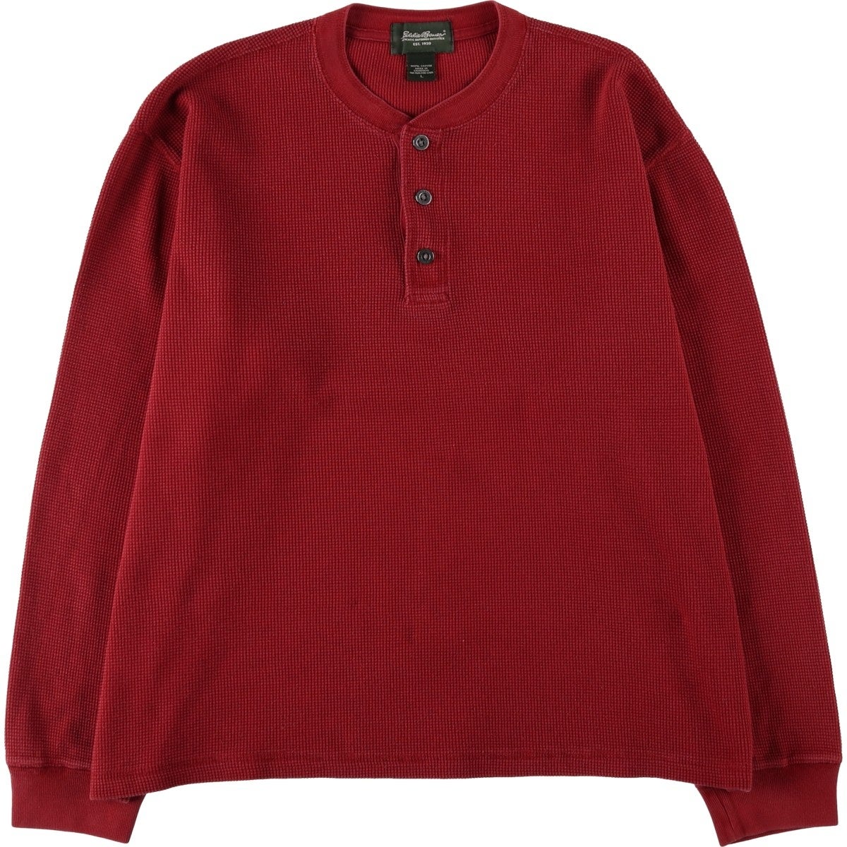 古着 エディーバウアー Eddie Bauer サーマルロンT ワッフル メンズM