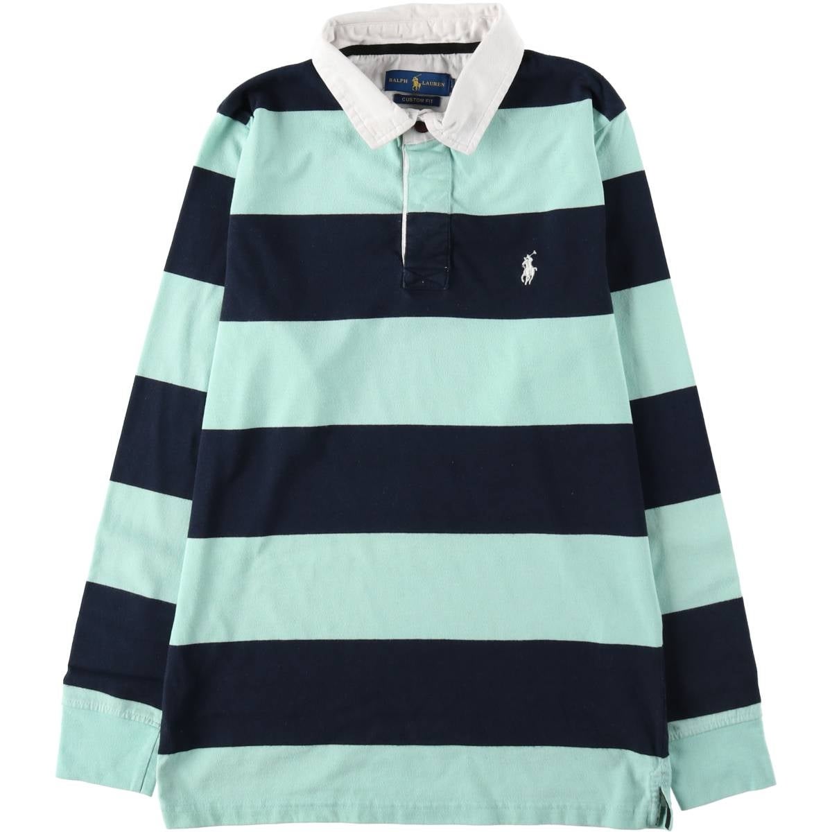 Ralph Lauren ボーダー長袖ポロシャツxs y2k swag drip Ralph Lauren ボーダー ポロシャツ swag drip 短丈 y2k - メルカリ
