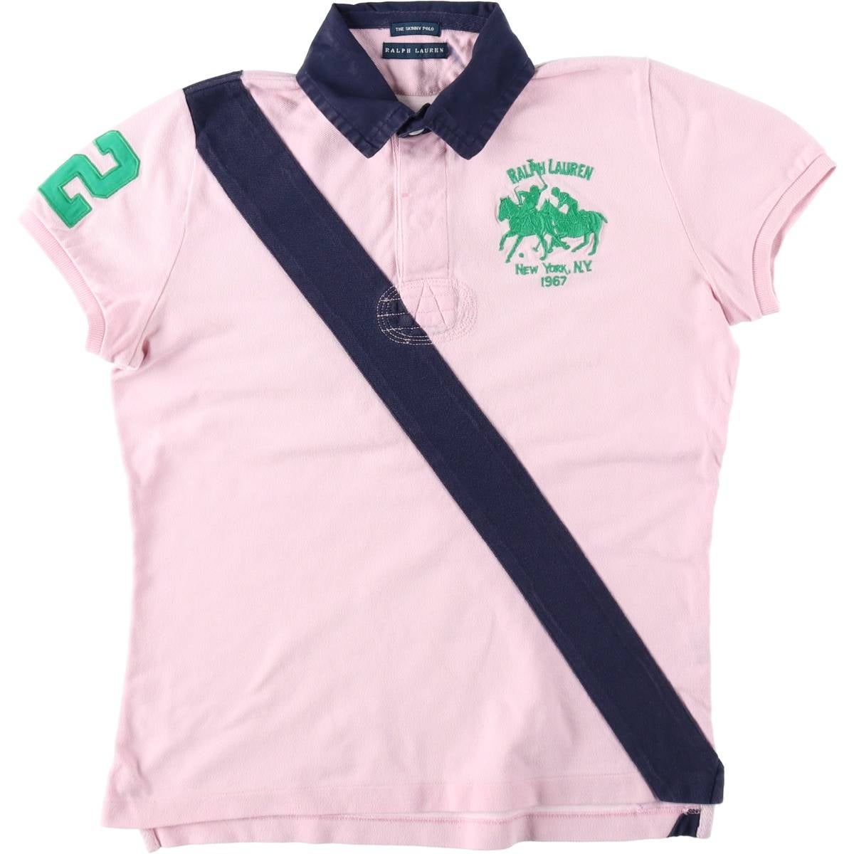 古着 ラルフローレン Ralph Lauren THE SKINNY POLO ダブルポニー 半袖