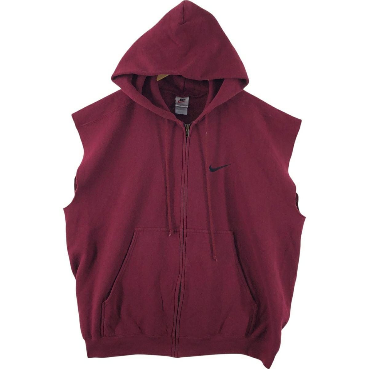 古着 90年代 ナイキ NIKE カットオフ パーカーベスト USA製 メンズL