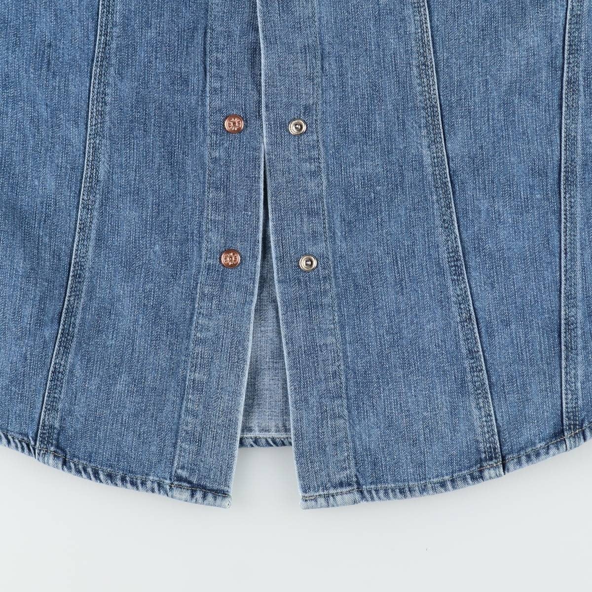 古着 90～00年代 リーバイス Levis 蝶々柄 長袖 デニムシャツ