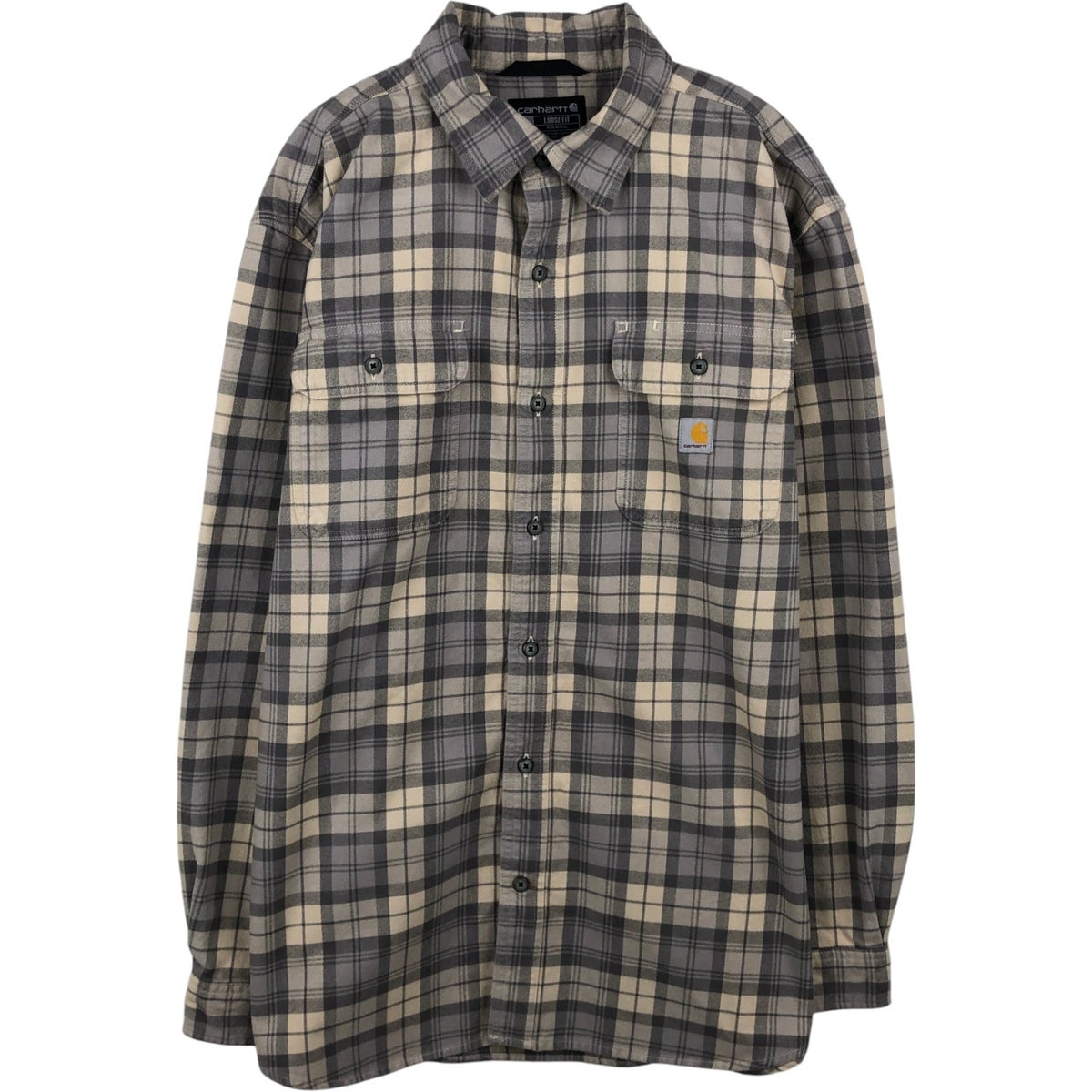 古着 カーハート Carhartt Loose Fit 長袖 フランネルチェックシャツ