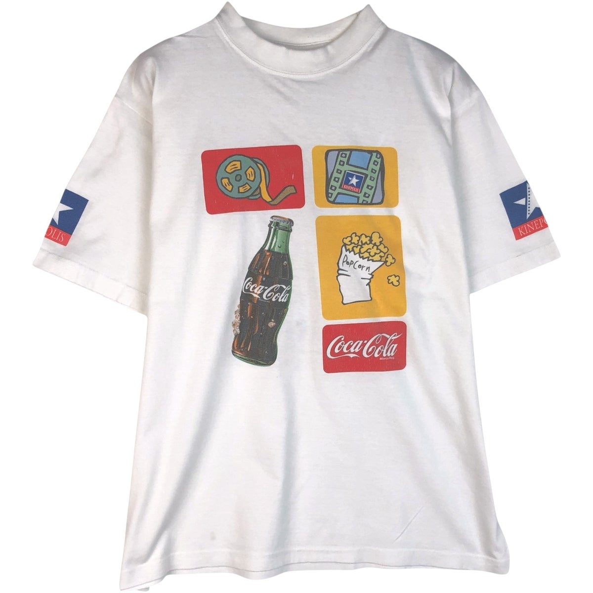 古着 RAD LINE COCA-COLA コカコーラ アドバタイジングTシャツ メンズL