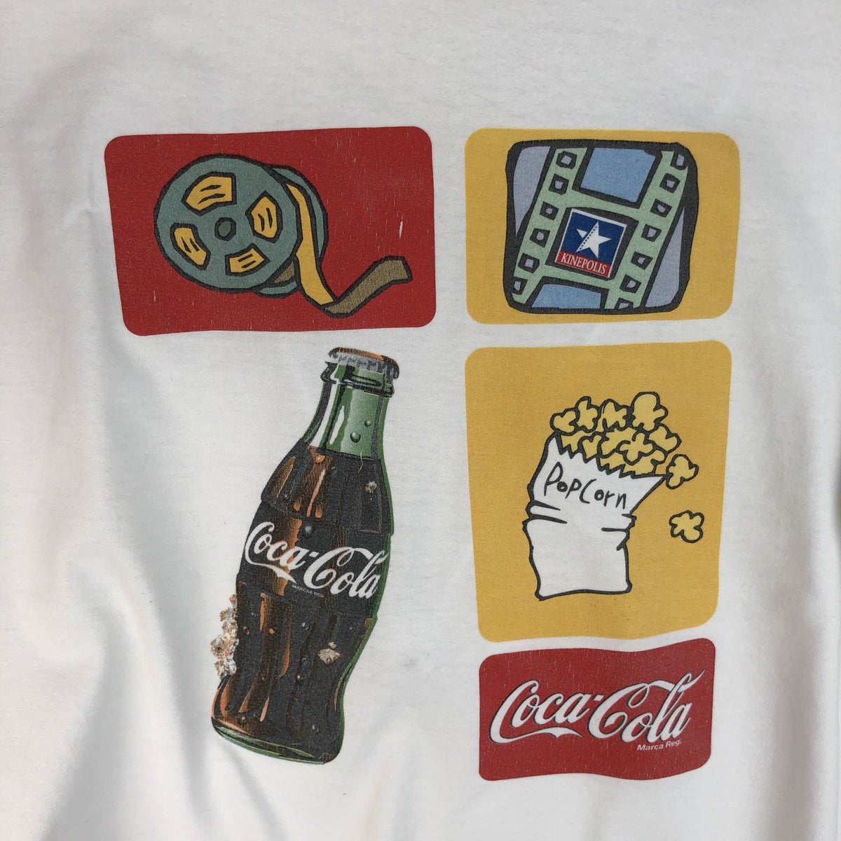 古着 RAD LINE COCA-COLA コカコーラ アドバタイジングTシャツ メンズL