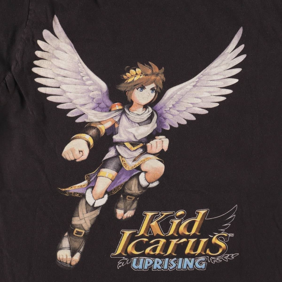 Nintendo 3DS Tシャツ 古着 新・光神話 パルテナの鏡 Lサイズ 古着 Quaul Hollow NINTEND 3DS 光神話 パルテナの鏡 PIT ピット