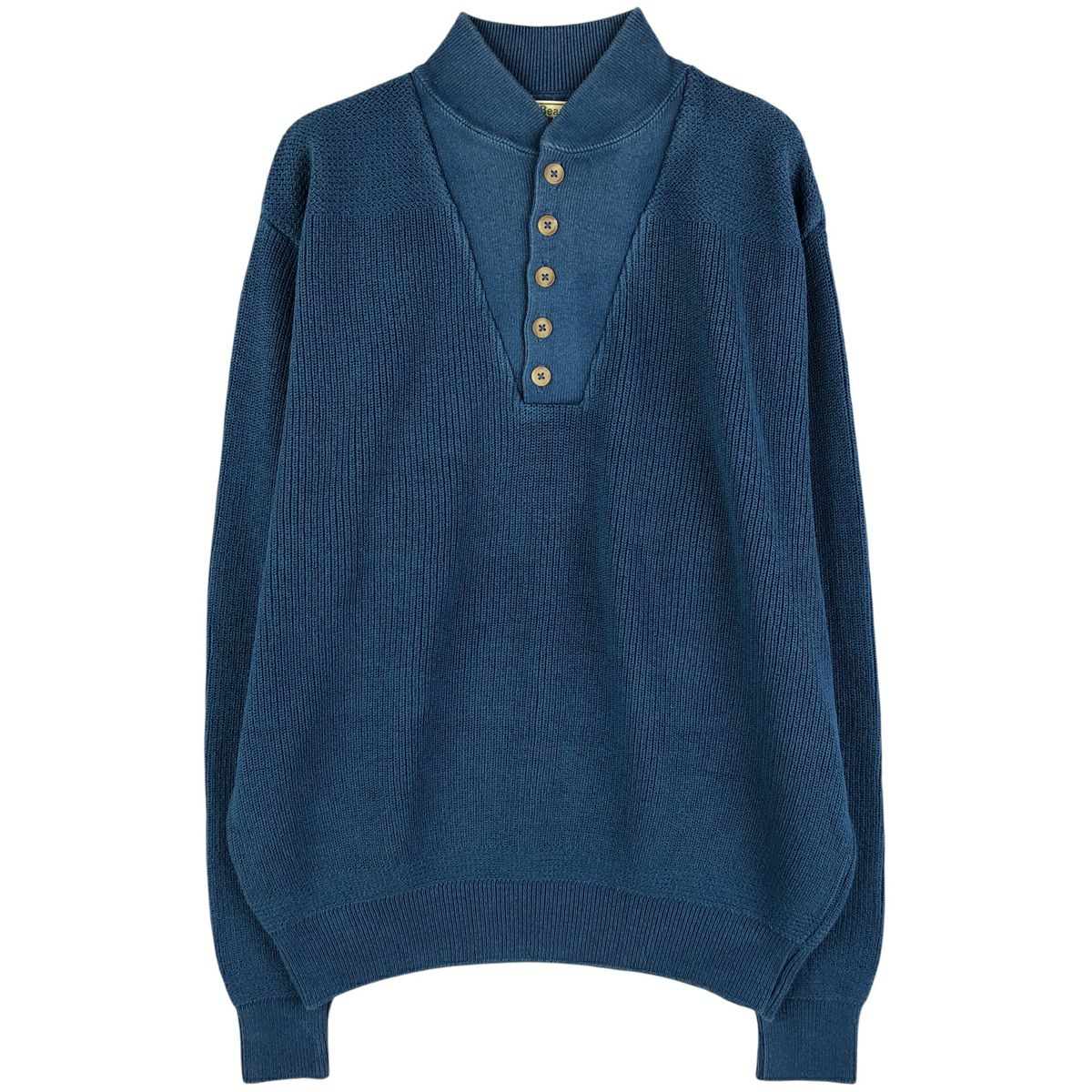 古着 80～90年代 エルエルビーン L.L.Bean コットンニットハーフボタン