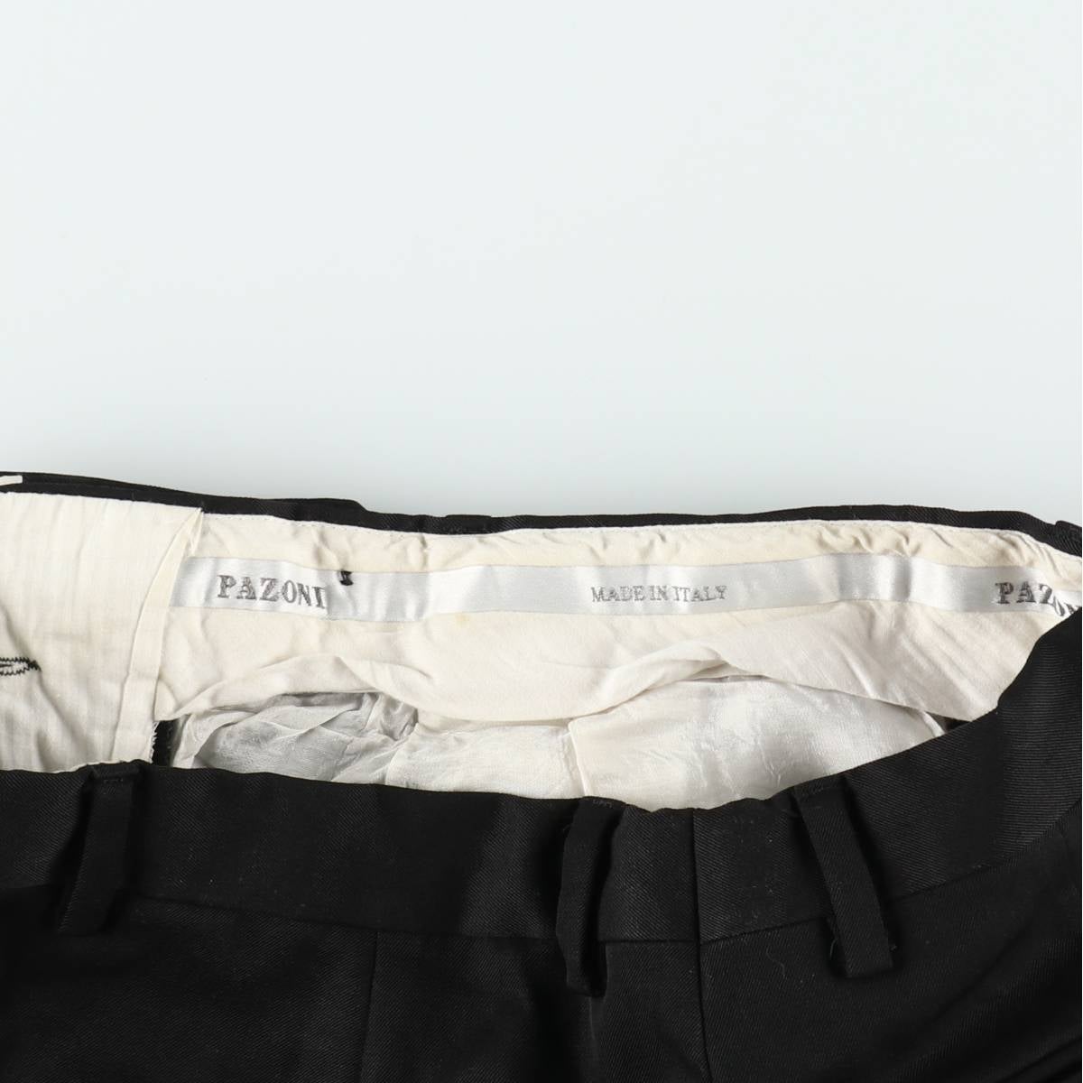 古着 80～90年代 PAZONI スリータック ウールパンツ スラックス