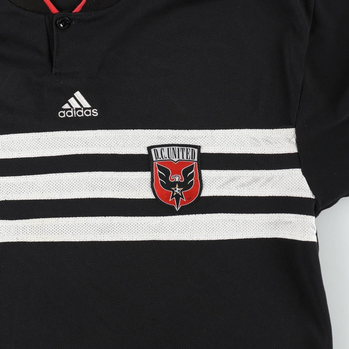 古着 90～00年代 アディダス adidas D.C.UNITED ヘンリーネック