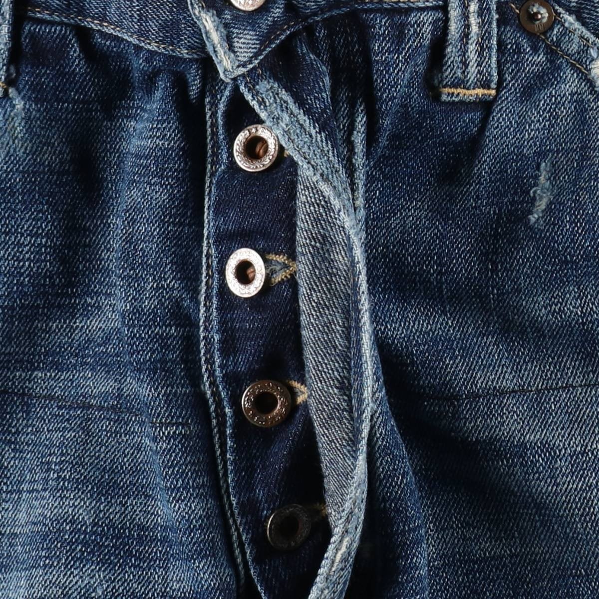 RRL ラルフローレン メンズ ストレートデニムパンツ 32インチ オールド 古着 ラルフローレン Ralph Lauren RRL ダブルアールエル カットオフ