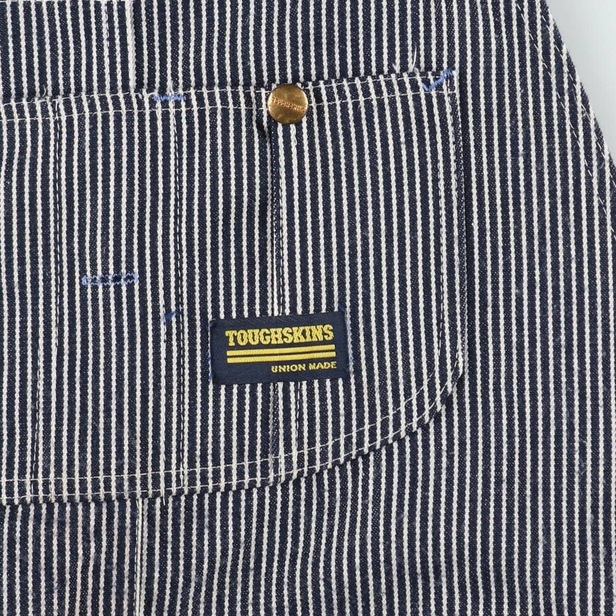 古着 70年代 シアーズ Sears TOUGHSKINS エプロン付き ヒッコリー
