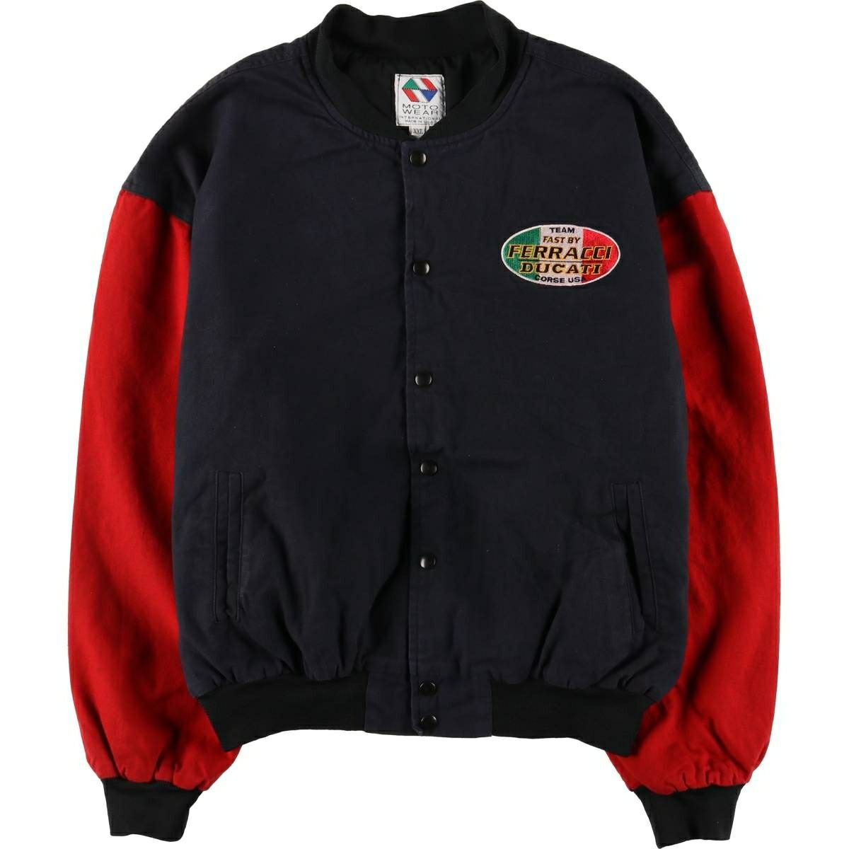 古着 90年代 MOTO WEAR FAST BY FERRACCI バックロゴ レーシング