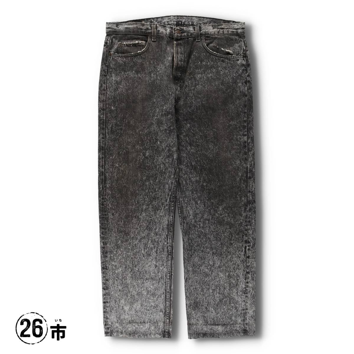 古着 90年代 リーバイス Levis 501 先染め ブラックデニム ストレート