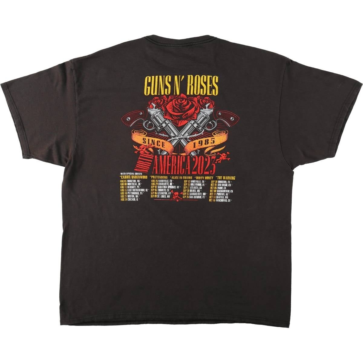 古着 DELTA GUNS N ROSES ガンズアンドローゼズ ドクロ柄 スカル柄