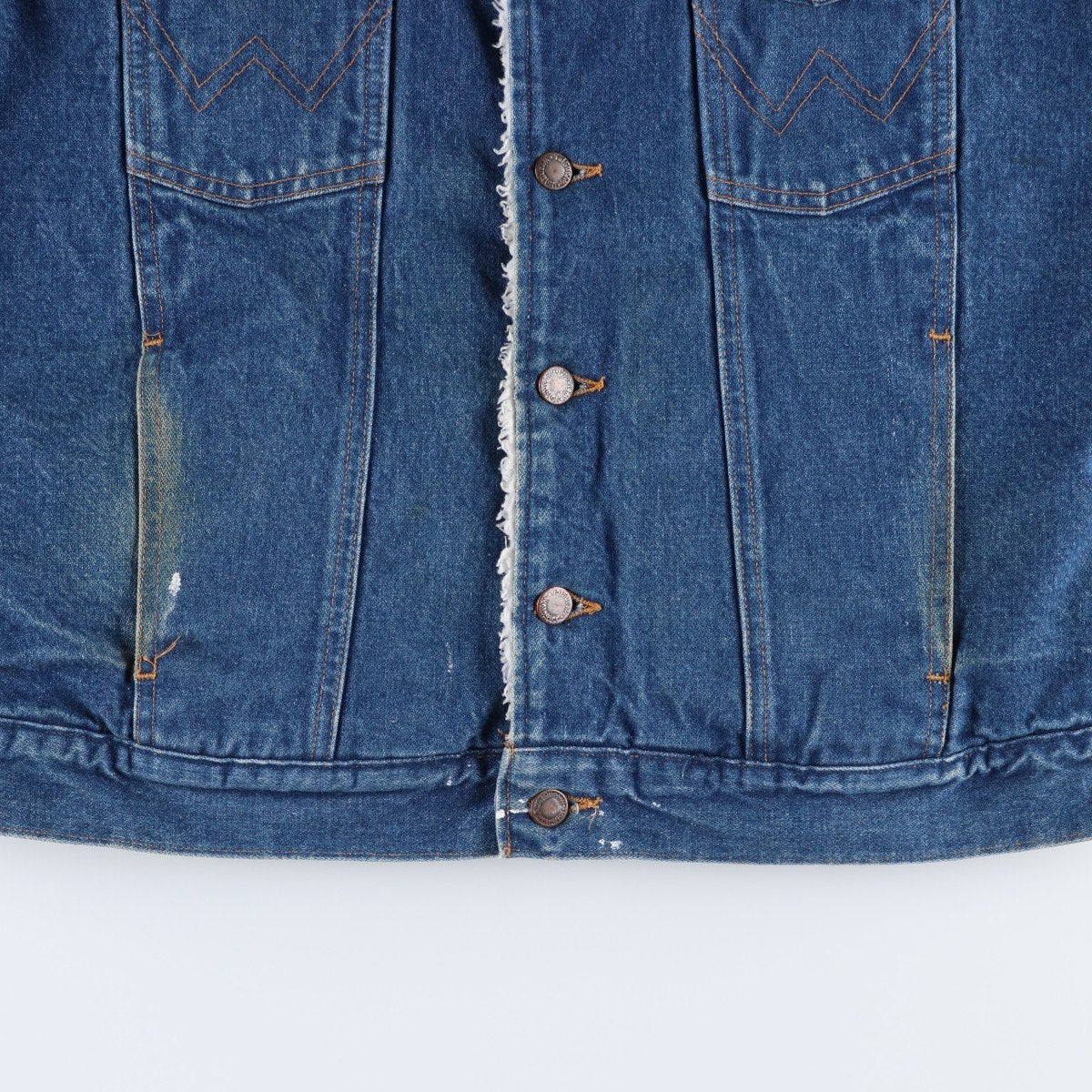 古着 ラングラー Wrangler 中綿入り デニムボアジャケット メンズL相当
