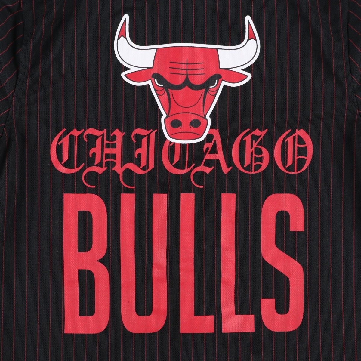 古着 NBA CHICAGOBULLS シカゴブルズ ストライプ柄 ゲームシャツ