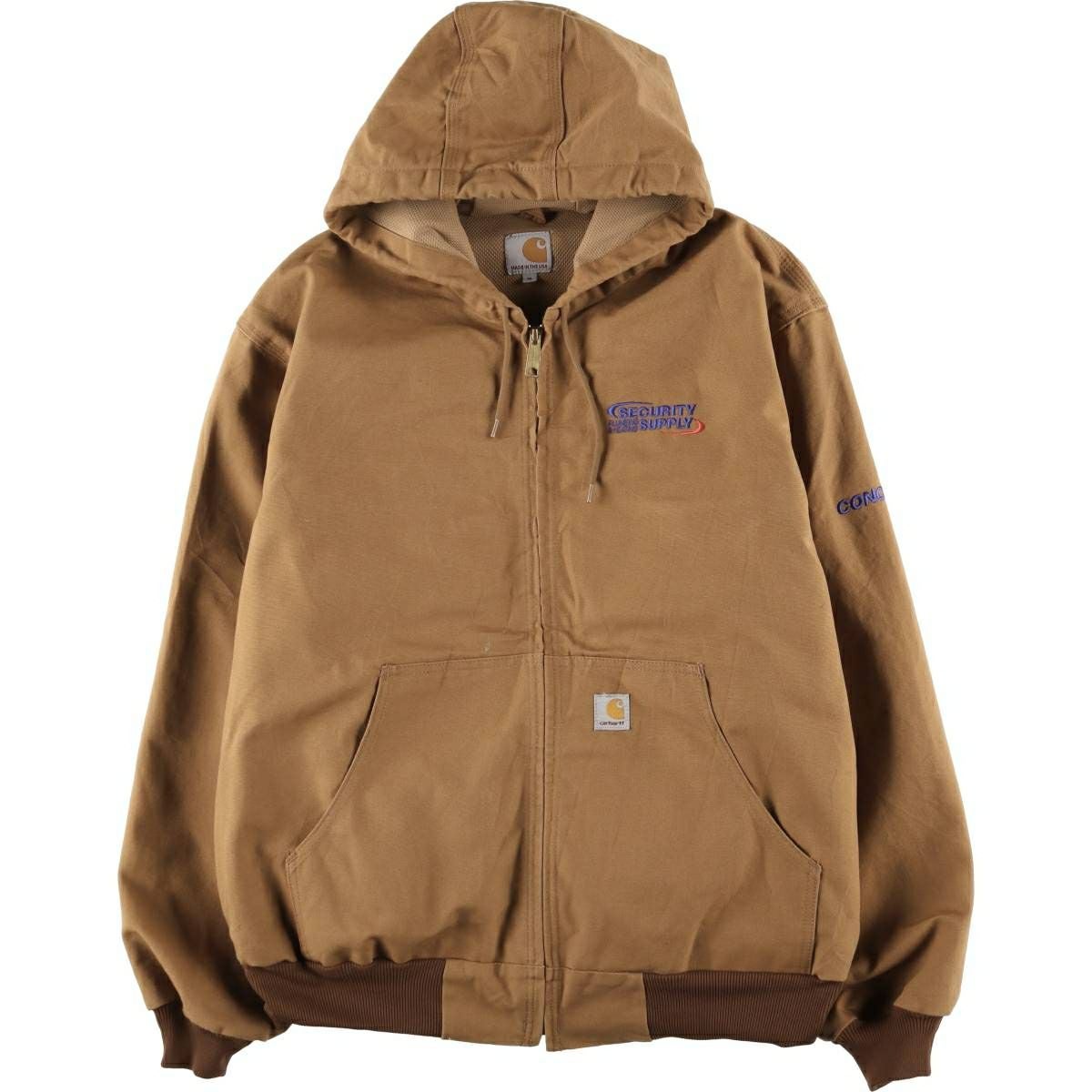 古着 カーハート Carhartt アクティブジャケット ダックフルジップ