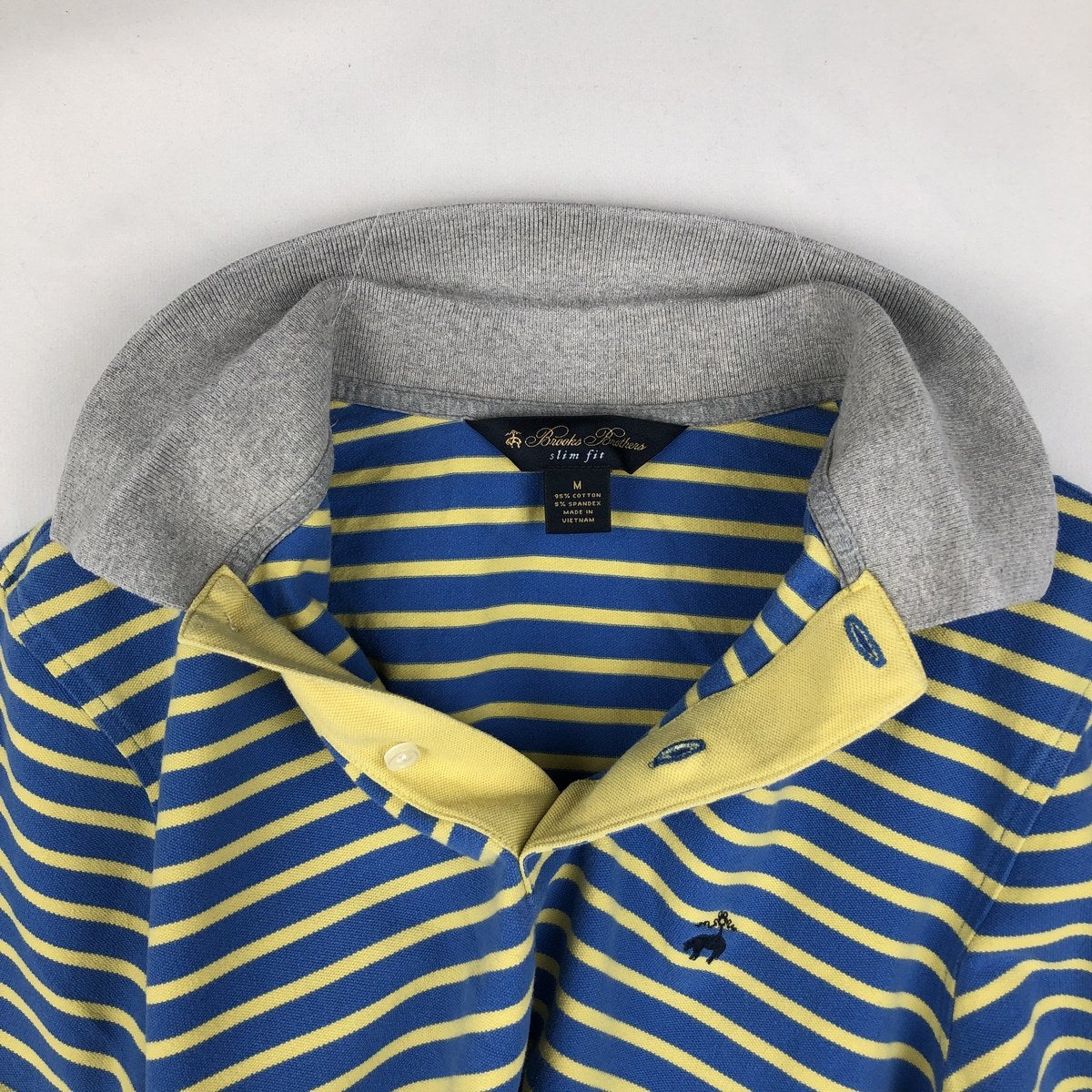 古着 ブルックスブラザーズ Brooks Brothers slim fit 半袖 ボーダー