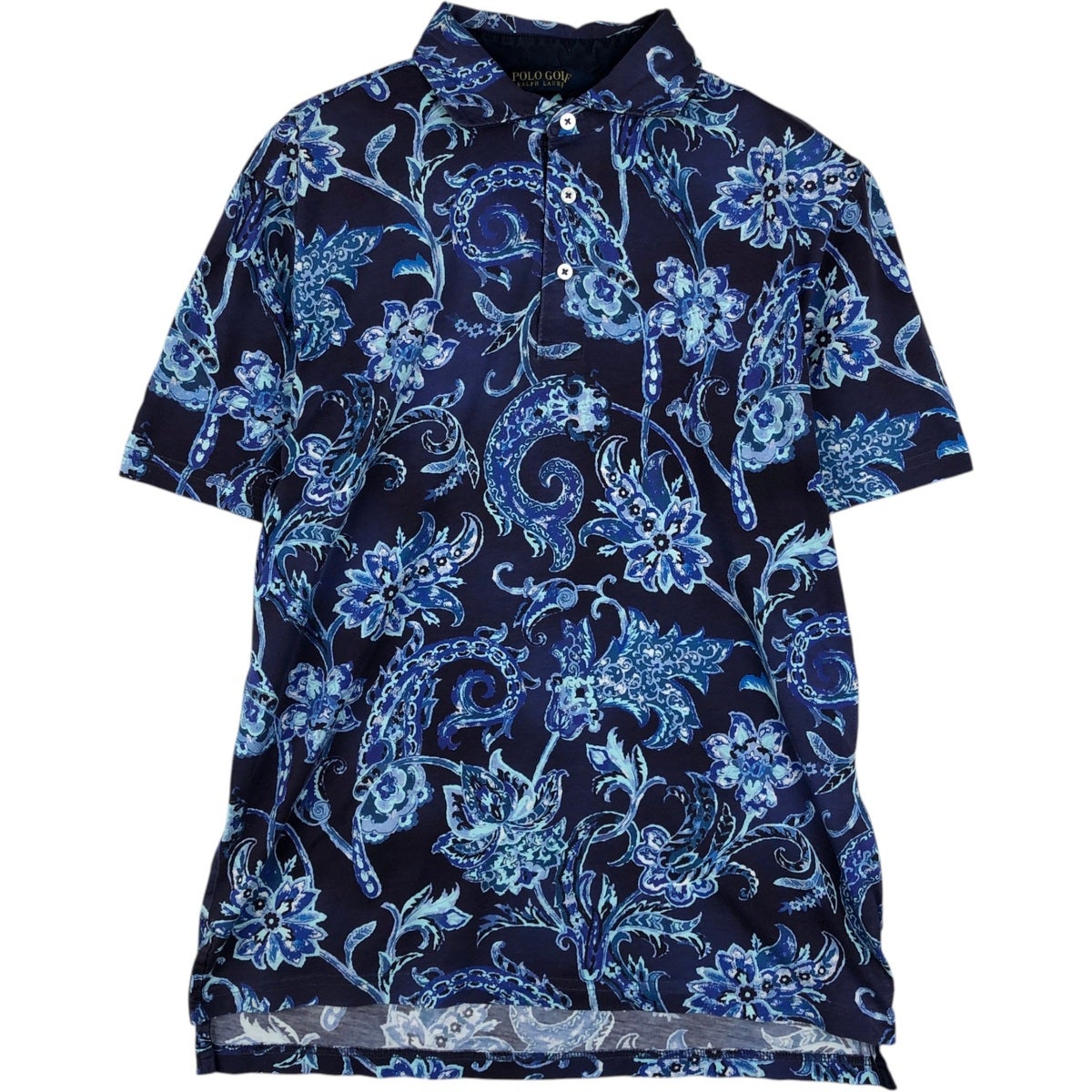 polo golf RLX ラルフローレンペイズリー柄半袖ポロシャツスカートxs 古着 ラルフローレン Ralph Lauren POLO GOLF ポロゴルフ ペイズリー柄