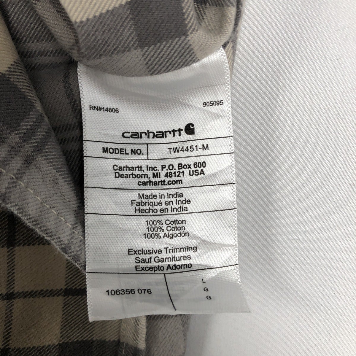 古着 カーハート Carhartt Loose Fit 長袖 フランネルチェックシャツ