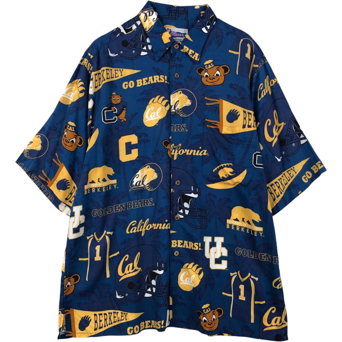 stussy 25周年 魚 総柄 オープンカラー アロハ シャツ ヴィンテージ 古着 ステューシー STUSSY 総柄 リーフ柄 オープンカラー レーヨン