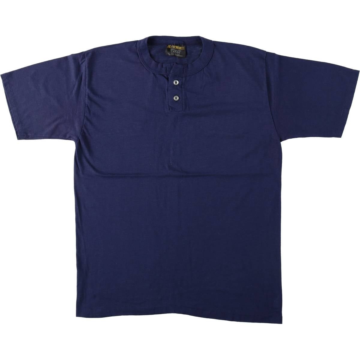 古着 ～90年代 REACHwear 無地ヘンリーネックTシャツ USA製 メンズL