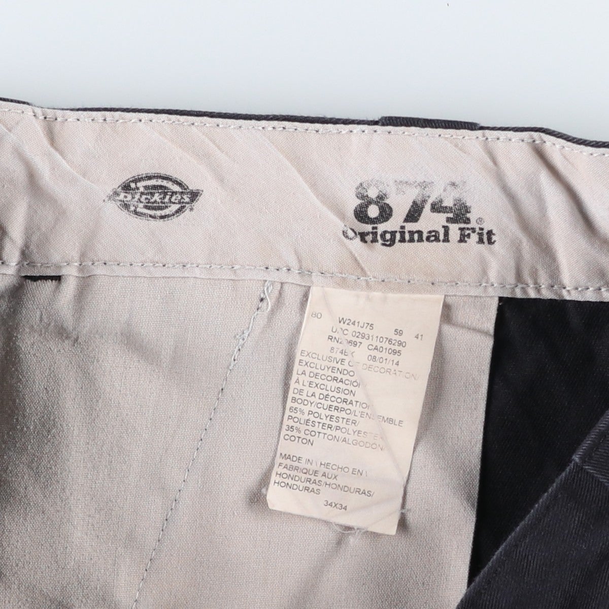 古着 ディッキーズ Dickies 874 Orignal Fit ワークパンツ メンズw34