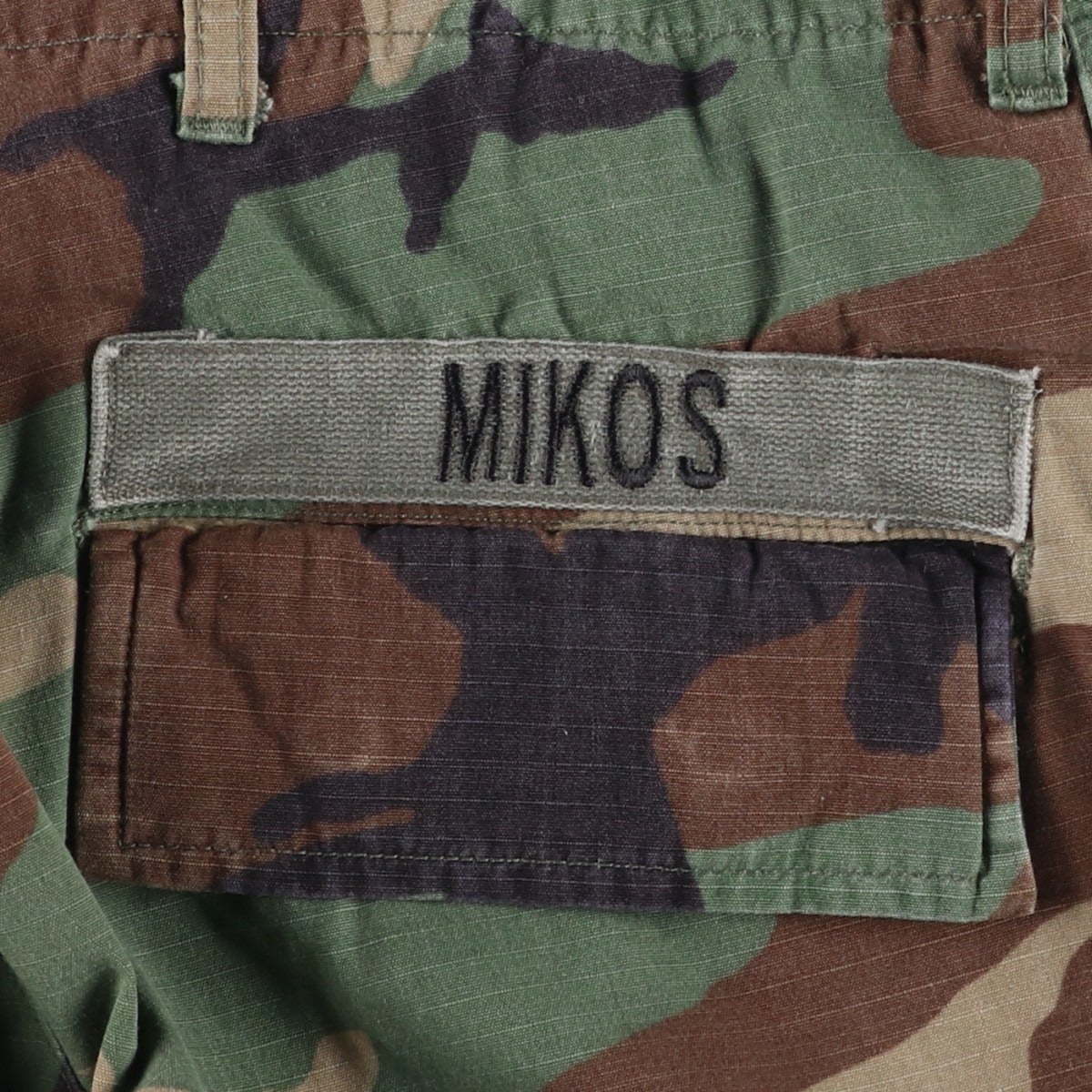 古着 90年代 米軍実品 迷彩柄 ウッドランドカモ リップストップ