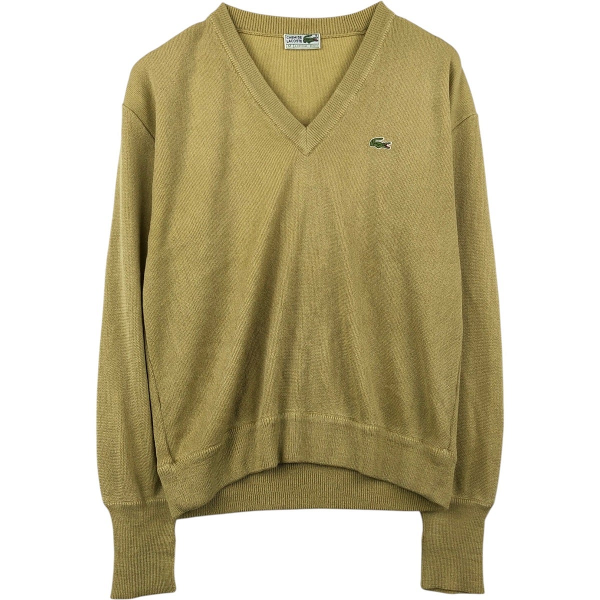 古着 80年代 ラコステ LACOSTE CHEMISE フレンチラコステ アクリル