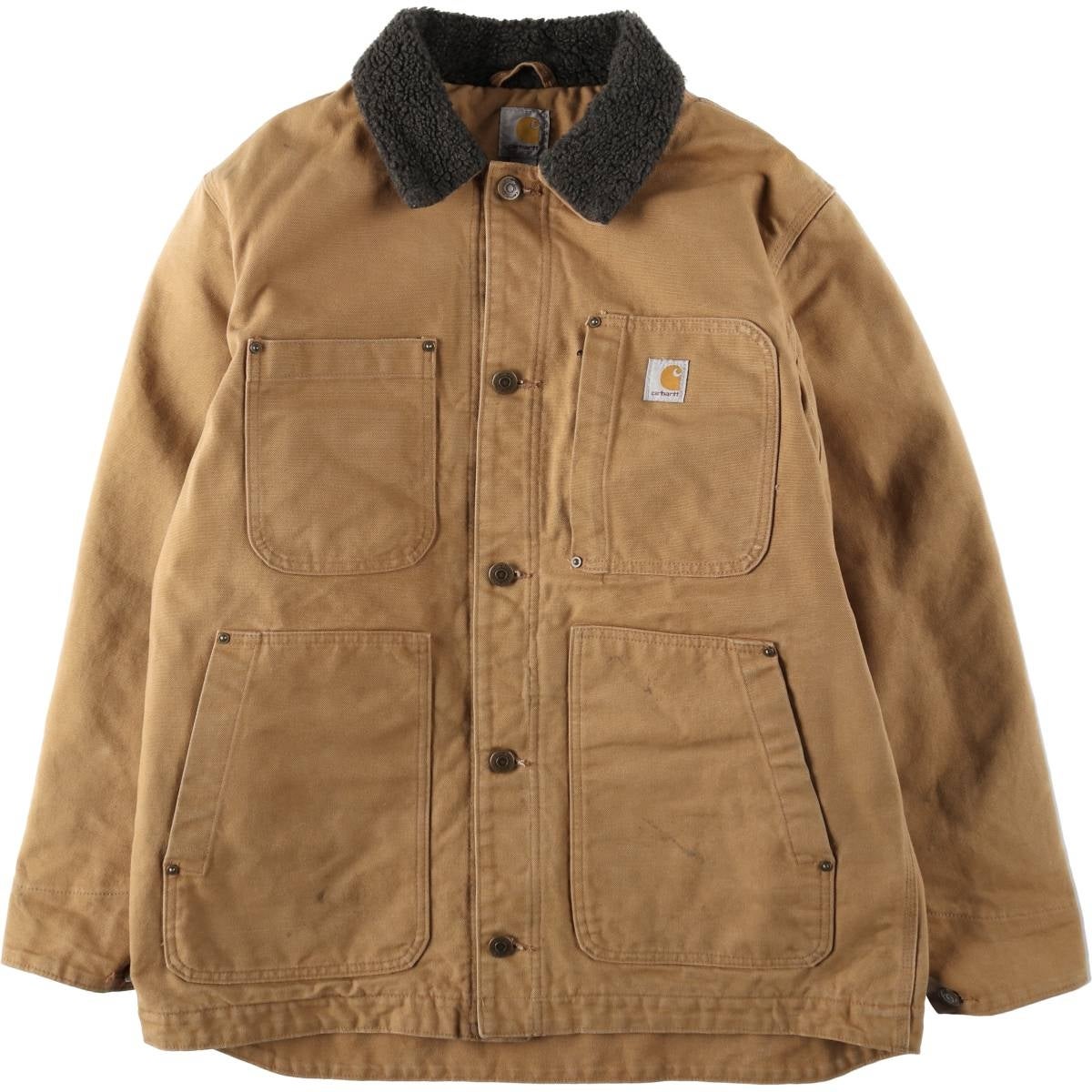 古着 カーハート Carhartt FULL SWING 中綿入り ダックカバーオール
